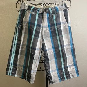 BOYS OTB PLAID SHORTS